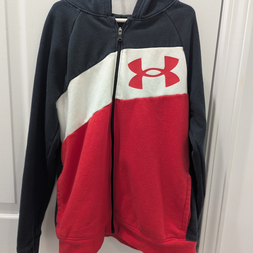 Under Armour Kids' Black, Red, and White Jacket